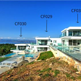 4 bedroom villa with pool and sea view in Perithia, Corfu, sleeps 9